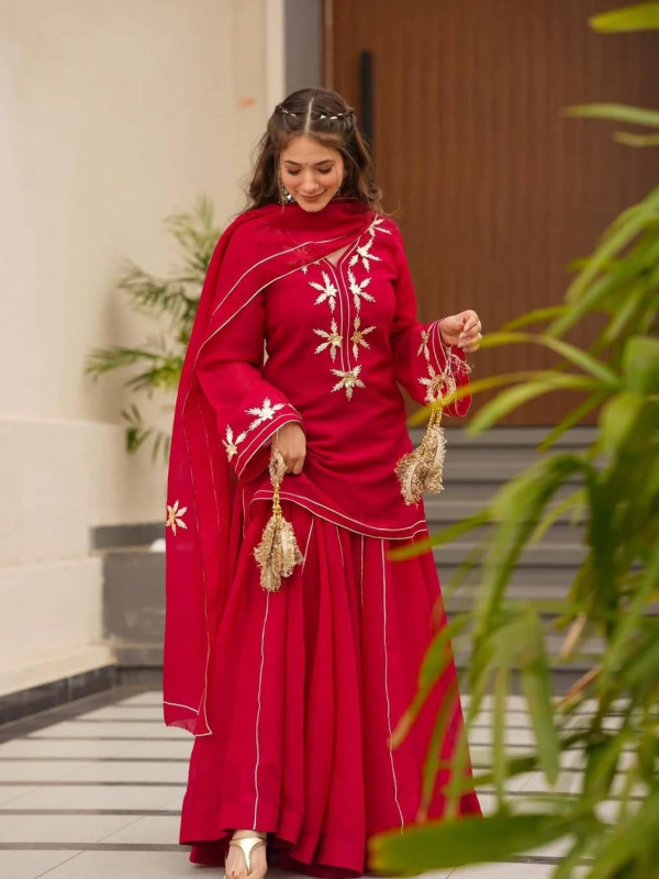 Heavenly Aura Kurta plazo set   